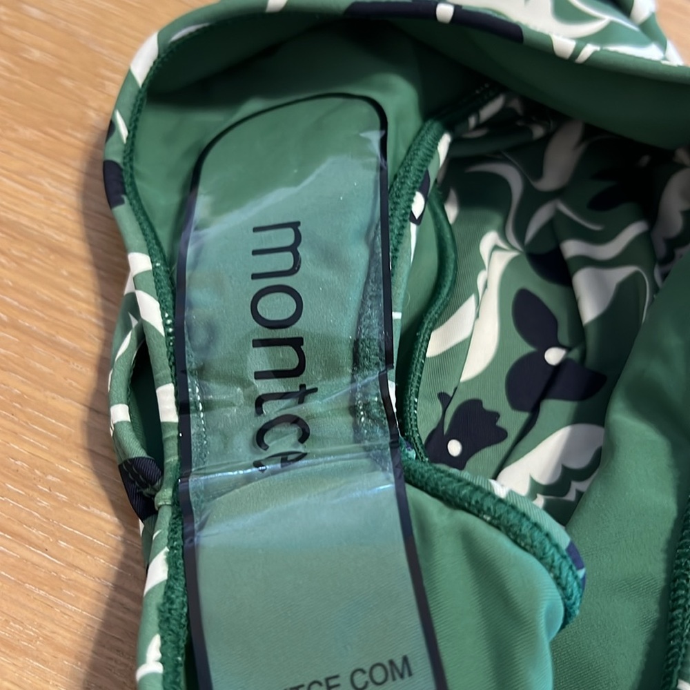 NWOT Montce Green Floral Swim bikini bottom size M - Picture 6 of 7
